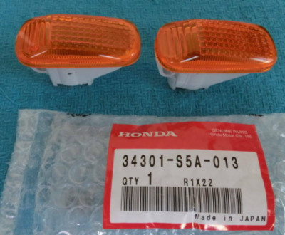 Honda Integra Civic Acura RSX Seitenmarkierung Bernstein 34301-S5A-013 x2 Ori...