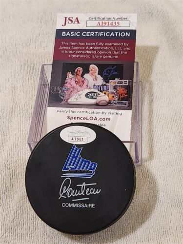 PATRICK ROY signed QUEBEC REMPARTS puck JSA COA AVALANCHE CANADIENS - Picture 2 of 2