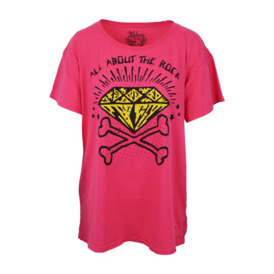 ABBEY DAWN ALL ABOUT THE ROCK OVERSIZE LOOSE FIT  WOMENS T SHIRT