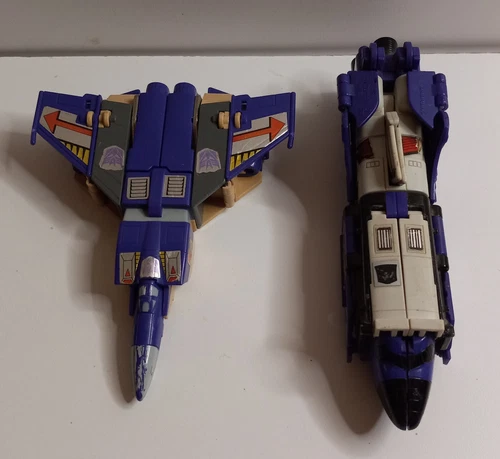 Vintage G1 Decepticon Triple Changer Bundle: Astrotrain & Blitzwing - Incomplete