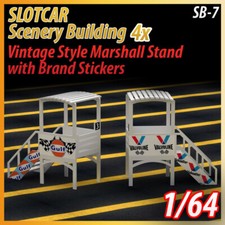 Slotcar Scenery Building 4X Vintage Style Marshall Stand 1:64 Scale Afx, Tyco