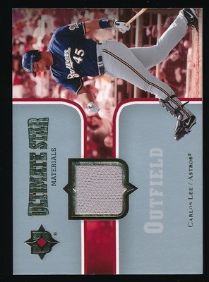 2007 Ultimate Collection Star Materials #SM-CL2 Carlos Lee Brewers (A04)