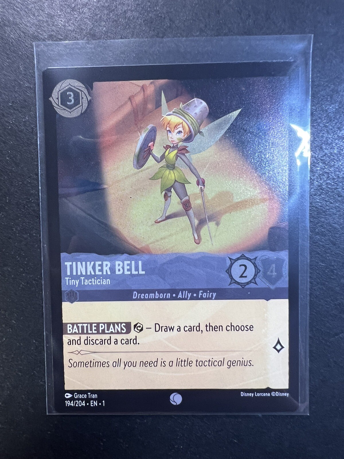 Tinker Bell Tiny Tactician 194/204 Cold Foil - Lorcana Disney - Steel MINT