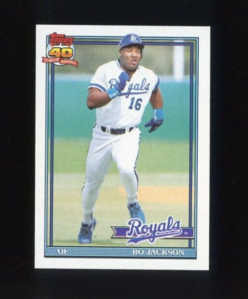 1991 TOPPS #600 BO JACKSON KANSAS CITY ROYALS