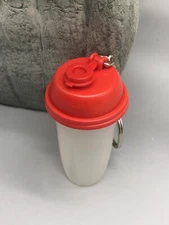 VINTAGE 2.5" TUPPERWARE SHAKER BOTTLE CUP TUMBLER KEYCHAIN KEY CHAIN KEYRING