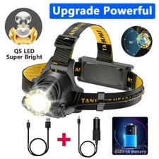 1200000LM LED Headlight Headlamp Head Torch Flashlight Work Light Camping Lamp