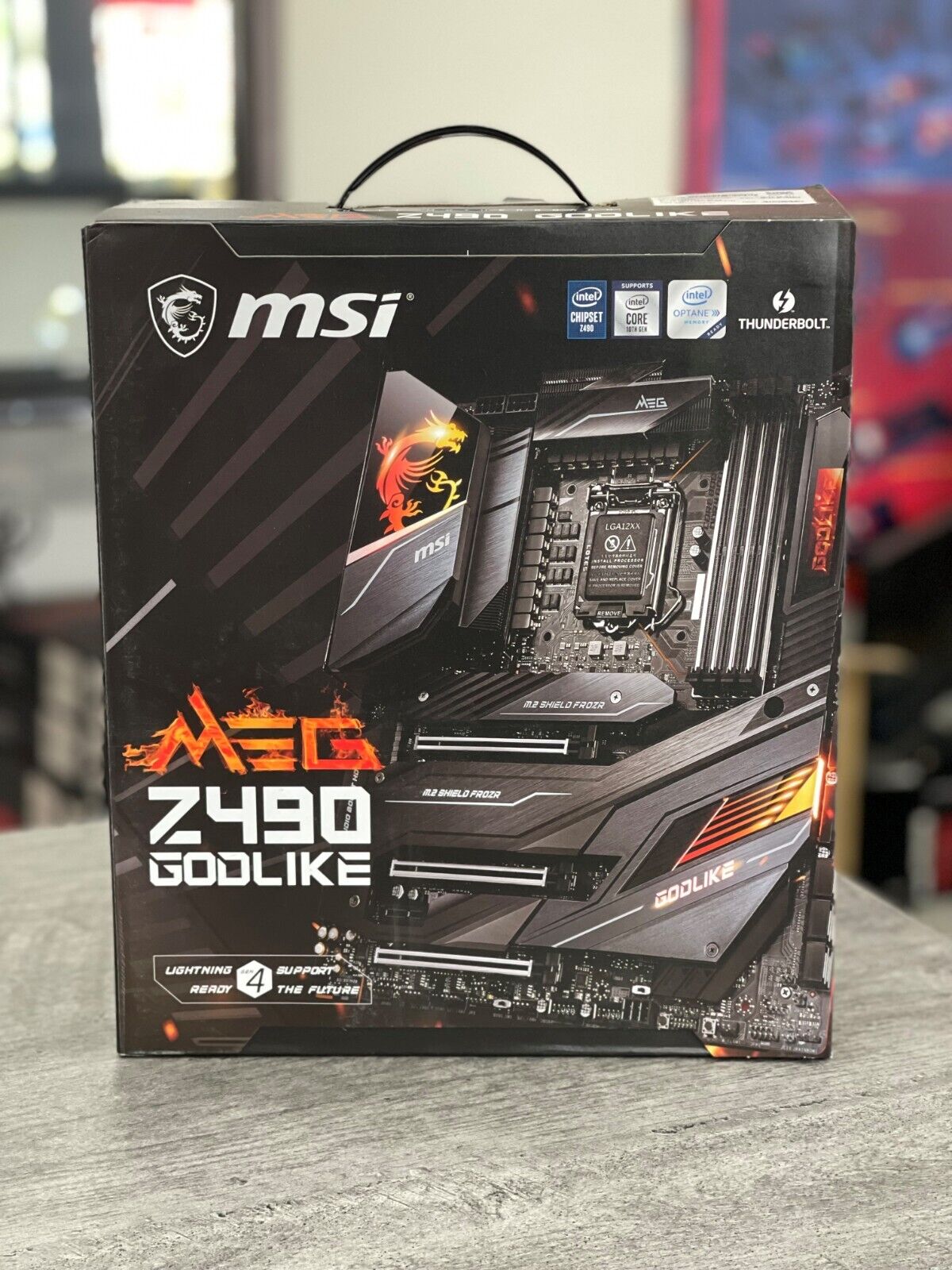 MSI MEG Z490 GODLIKE Gaming Motherboard LGA 1200/DDR4/Thunderbolt 3  Type-C/E-ATX, 10th Gen Intel Core - (0824142214107) for sale online