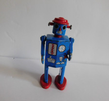Atomic Robot Man - tin toy 5"  Missing box and Key - Played with - some wear