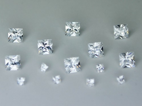 White CZ Cubic Zirconia Loose Gemstone Round Oval Octagon Marquise Heart Square - Picture 17 of 48