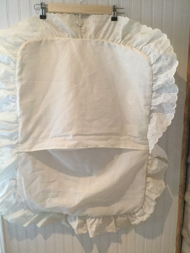 Vintage Quilted Floral Pillow Shams Lace Trim Shabby Cottage Chic EUC Pink - Picture 5 of 6