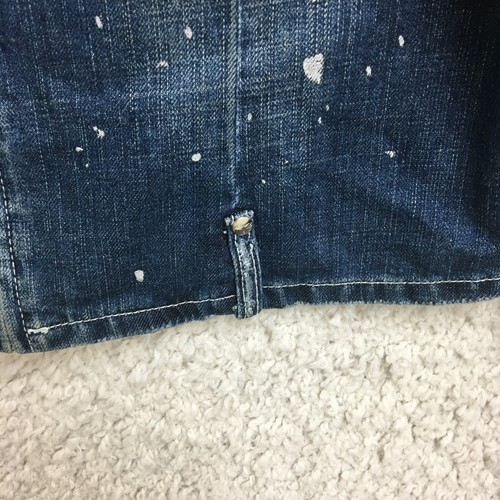 FUBU The Collection Jacket Large Blue Denim Casual Jeans Crop Full Zip Womens L - Picture 4 of 13