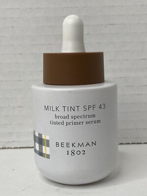 Beekman 1802 Milk Tint Broad Spectrum Tinted Primer Serum SPF 43 1 fl. oz. DEEP