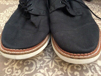 Toms‎ Men’s Brogue lace up shoes black size 9.5 Mens Joshua Dress Shoe Black Denim – TOMS.com main image 3