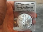 2012 (S) $1 American Silver Eagle Dollar Type 1 ANACS MS70 Worth a Look, #0359!