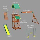 Backyard Discovery Tucson Cedar Wooden Swing Set