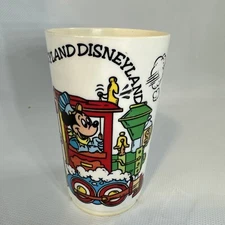 Vintage Walt Disney World Mickey Train Deka Plastics Inc Cup Made in USA No. 540