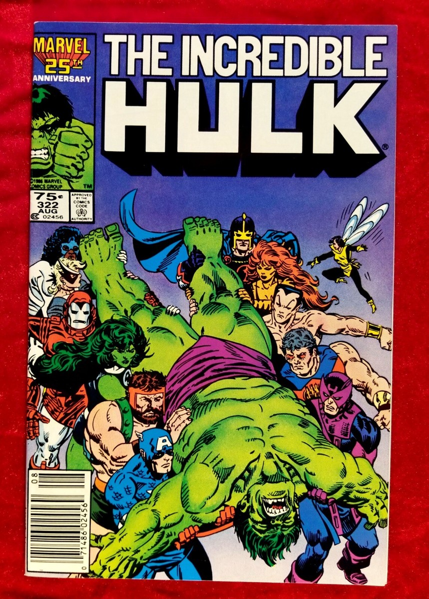 1986 Incredible Hulk 322 Marvel Comic NEWSSTAND Stan Lee