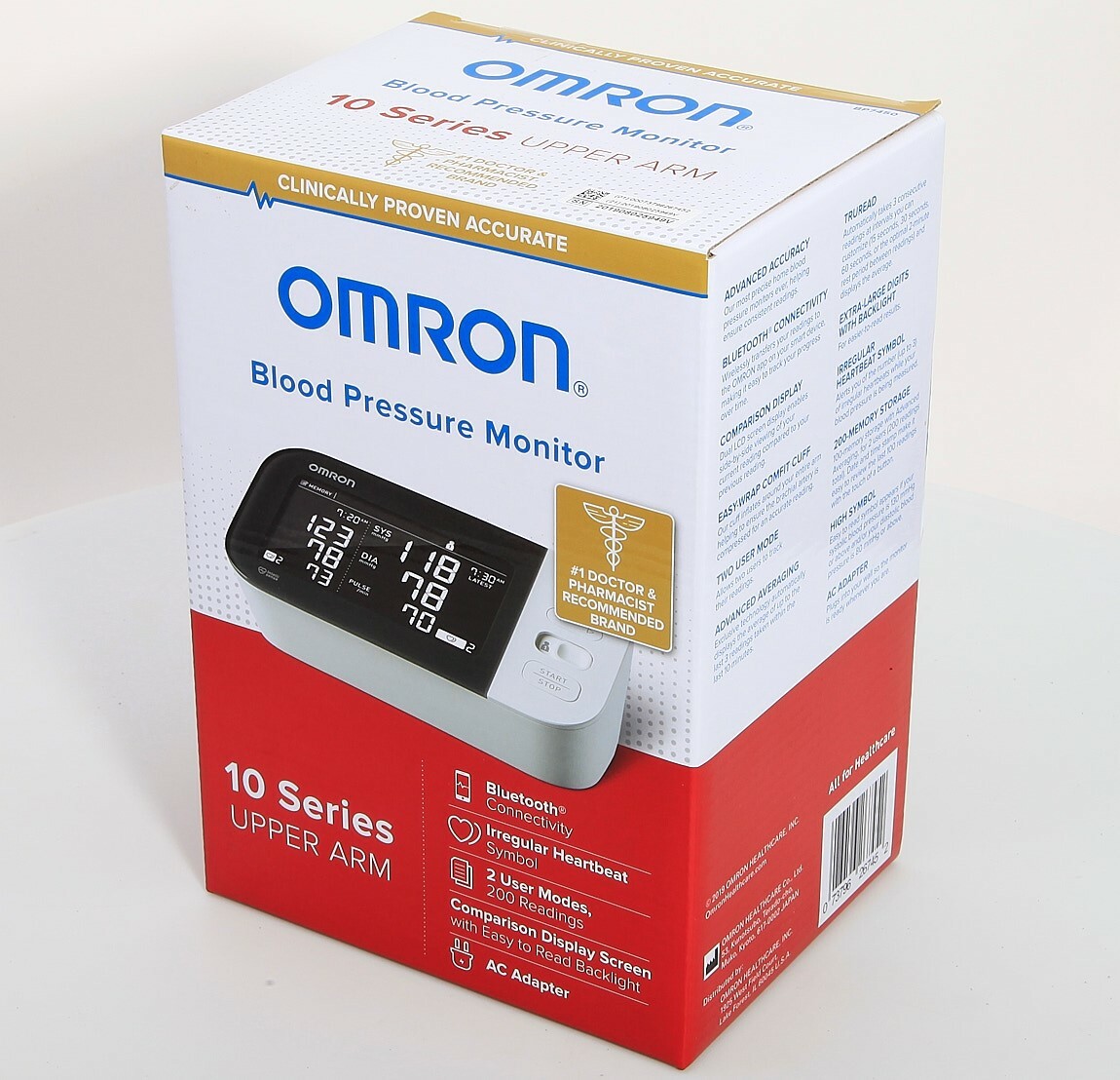 Omron 10 Series BP7450 Upper Arm Blood Pressure Monitor Bluetooth