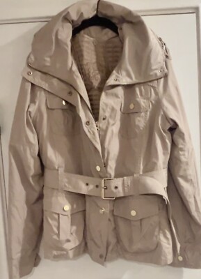 ZARA WOMAN Utility Anorak Style Belted Jacket  Size XL Fire Sale