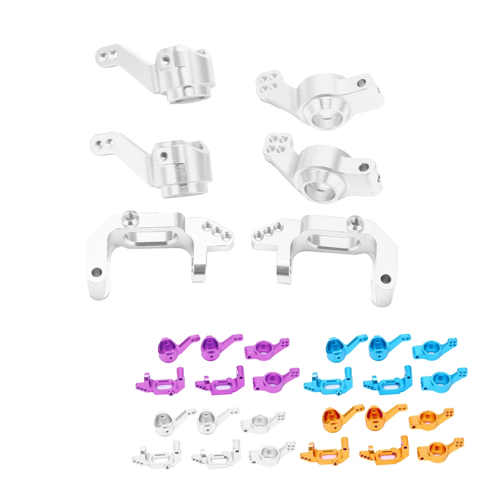 Ball Bearing Aluminum Alloy Steering Hub Mount Set For HSP 1/10 102010 10201 - Image 2 of 4