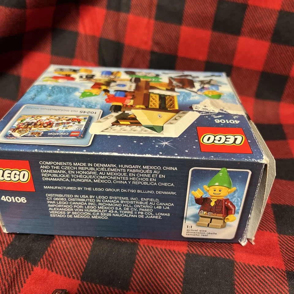 Lego 40106 Taller de Juguetes Completo Navidad Vacaciones Evento Falta Libro Foto 4 de 4