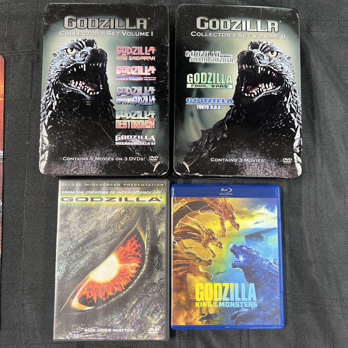 GODZILLA ORIGINAL MOTION PICTURE 8 DISC DVD COLLECTION -10 MOVIES STEELBOX!! GODZILLA ORIGINAL MOTION PICTURE 8 DISC DVD COLLECTION -10 MOVIES STEELBOX!!