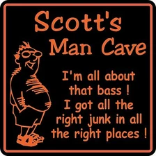 Personalized MAN CAVE Sign #12  Bar Beer Garage Custom Home Wall Decor USA 