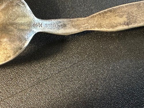 Whiting 1885 Lily of The Valley Sterling Silver 6 5/8" Cold Meat Fork No Monos. - Picture 3 of 3