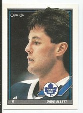 DAVE ELLETT 1991-92 O-PEE-CHEE CARD NM-MT+ CONDITION