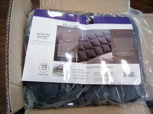 Kathy Ireland Home Weighted Blanket. 60"x80", 15lbs, Charcoal | eBay