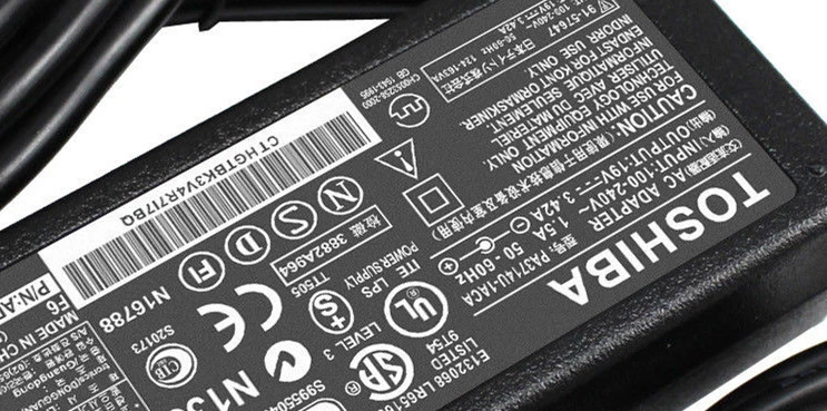 Adaptador de CA Original Toshiba Series PA3714U-1ACA PA5178U-1ACA PA3917U-1ACA Foto 2 de 4