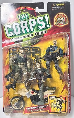 2004 The Corps Commando Force Elite Special Action Squad with Battle Gear Sealed