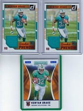 A 3-CARD LOT OF - KENYAN DRAKE ROOKIES (Phenom Jersey X2 & R&S True Blue/49)!!!