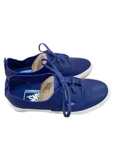 Vans Authentic Decon Leather Blue "Surf The Web" VN0A38ERN5L Men's Size 3.5, New