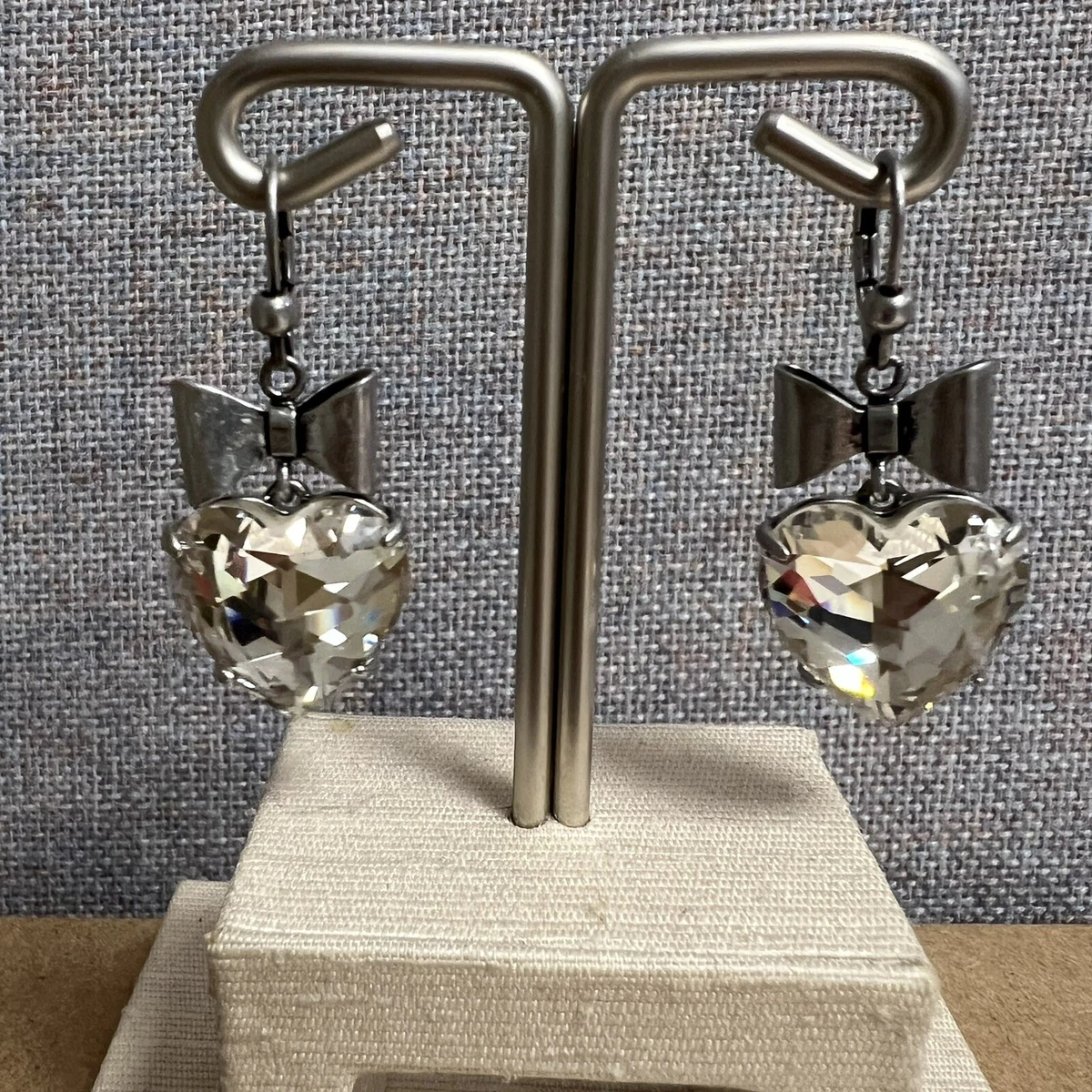 Tory Burch Heart Bow Earrings eBay