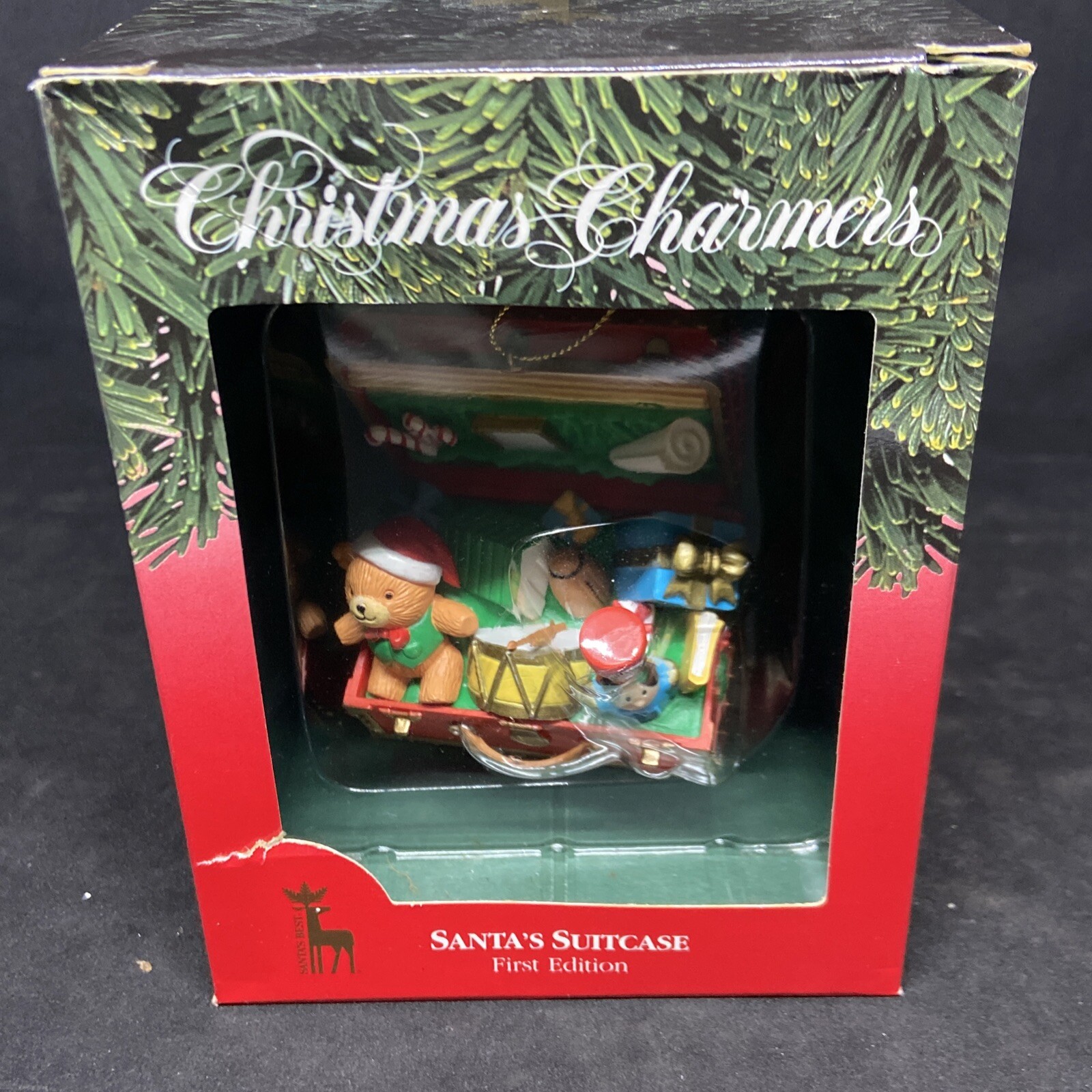 Santa's Best Christmas Tree Ornament 1st Edition Santa’s Suitcase eBay