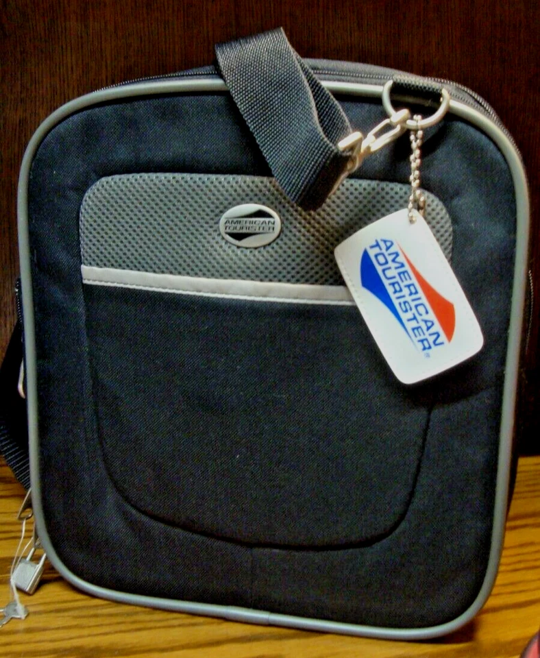 American Tourister 2001 equipaje de mano expandible bolsa de lona bolso de mano + llaves 868 Foto 4 de 4