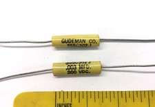 5 NOS Gudeman Capacitors .003 MFD  200 VDC