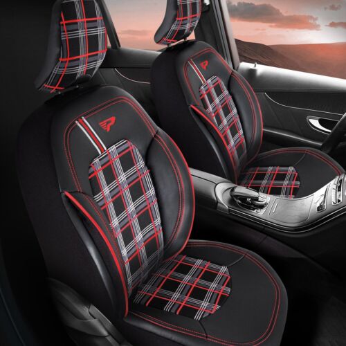 Autositzbezüge Sitzbezug passend für BMW 3er DYNAMIC(1+1) schwarz Rot - Bild 1 von 6