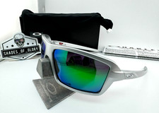 OAKLEY CABLES X SILVER WITH AFTERMARKET GREEN POLARIZED GALAXY SUNGLASSES NEW