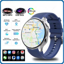 Smart watch Waterproof Smart Watch Bluetooth Call Connect Headphones Music Video