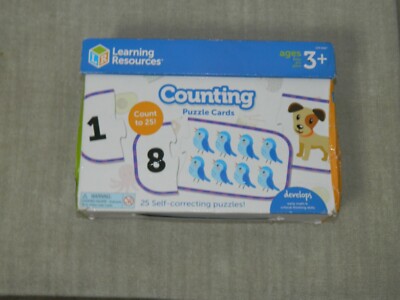 Learning Resources: Counting Puzzle Cards: Age 3+ NEW IN BOX