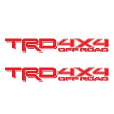 Trd Offroad Decals For Tacoma Bed 4x4 Racing Development Sticker Red