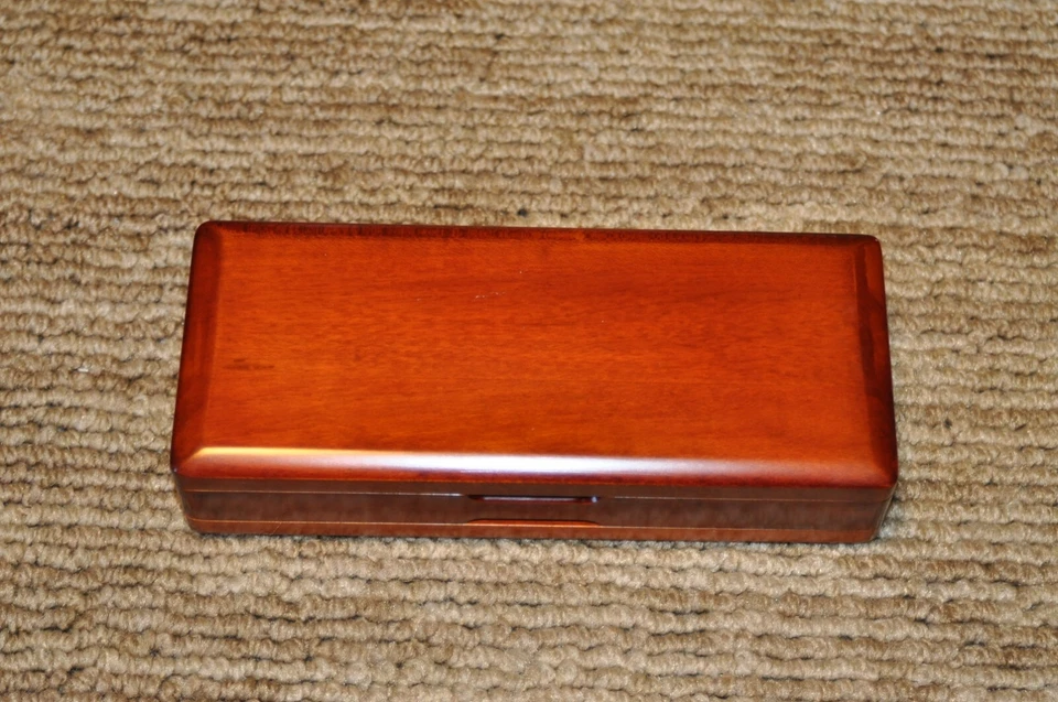 手工雕刻木制双簧管芦苇盒适用于40簧片 — 第 3/4 张图片