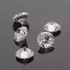 4 mm 1 CT 5 piece Natural White Diamond Round Cut VVS1 D Grade Certified J05