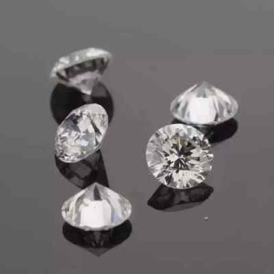 4 mm 1 CT 5 piece Natural White Diamond  Round Cut VVS1 D Grade  Certified 26x