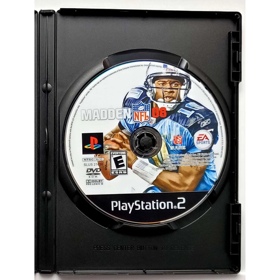 Madden 2008 - 索尼 Playstation 2 PS2 原始测试正品 1 年保证 — 第 3/4 张图片