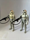 Pair AT-AT Drivers Complete 1980 Action Figures STAR WARS w/Rifles Hong Kong ESB