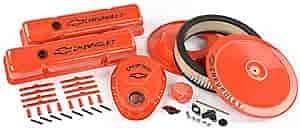 open lace back dress Proform 141-780 Dress-Up Kit for Small Block Chevy,Orange, Valve Covers