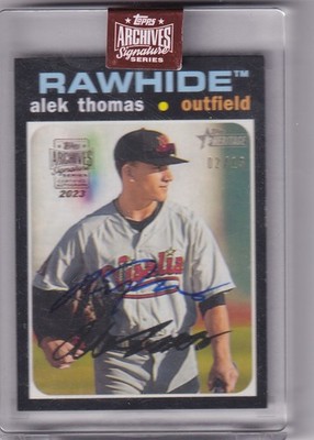 2020 Topps Archives Signature MLB No. 27 Alek Thomas Encased On-Card Auto 2/13